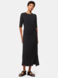 Whistles Twist Front Jersey Dress, Black