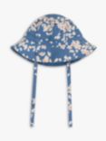 Petit Bateau Baby Floral Print Bucket Hat, Beach/Multi