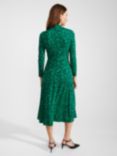Hobbs Petite Yasmin Midi Dress, Green/Navy