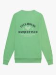 Lyle & Scott Kids' Racquet Club Graphic Sweatshirt, Lawn Green