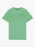 Lyle & Scott Kids' Racquet Club Graphic T-Shirt, Lawn Green