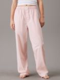 Calvin Klein Pinstripe Cotton Pyjama Bottoms, Pink
