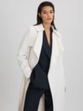 Reiss Petite Etta Fluid Trench Coat, White