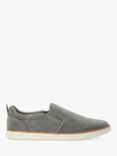 Dune Totals Perforated Slip On Trainers, Grey-synthetic
