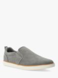Dune Totals Perforated Slip On Trainers, Grey