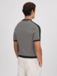 Reiss Brunswick Short Sleeve Open Collar Polo Top