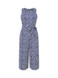Mela London Ditsy Floral Print Sleeveless Culotte Jumpsuit, Navy
