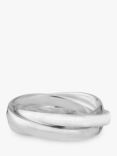 Auree Knightsbridge Russian Interlinking Wedding Ring, Silver