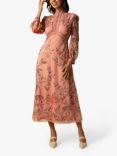 Raishma Elizabeth Floral Midi Dress, Pink