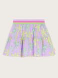 Monsoon Kids' Palm Tree Print Skirt, Purple/Multi