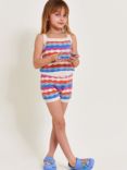 Monsoon Kids' Wavy Stripe Knitted Vest Top, Multi