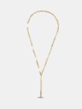 HUSH Louie Lariat Chain Necklace, Gold