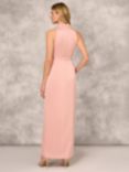 Aidan Mattox by Adrianna Papell Crepe Back Satin Dress, Champagne Rose, Champagne Rose
