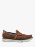 Hotter Starboard Suede Slip-On Loafers, Tan