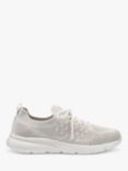 Hotter Defy Knitted Lightweight Trainers, Ivory