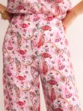 Boden Floral Paisley Fluid Palazzo Trousers, Multi