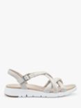Hotter Seek Wide Fit Padded Leather Sandal, Ivory