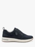 Hotter Zodiac Embellished Zip and Go Trainers, Navy