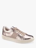 Hotter Libra Wide Fit Sparkle Trainers, Soft Gold