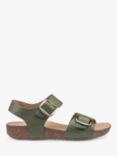 Hotter Tourist II Extra Wide Fit Classic Cork Wedge Sandals, Olive