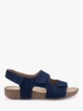 Hotter Explore Suede Sandals, Denim Navy