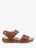 Hotter Tourist II Extra Wide Fit Classic Cork Wedge Sandals, Rich Tan