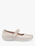 Hotter Shake II Wide Fit Classic Mary Jane Shoes, Soft Beige