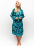 Cyberjammies Cove Floral Print Dressing Gowns, Teal/Multi