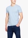 SISLEY Solid Coloured Raw Cut T-Shirt, Grey