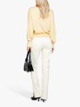 SISLEY Baloon Sleeve Silk Blend Jumper, Yellow