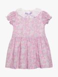 Trotters Kids' Peppa Meadow Liberty Print Collar Dress, Pink/Multi