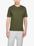 SISLEY Short Sleeve Plain T-Shirt, Green
