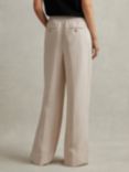 Reiss Vera Linen Blend Wide Leg Trousers