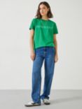 HUSH French Exit Cotton T-Shirt, Green