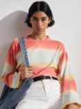 HUSH Keriah Ombre Oversized T-Shirt, Orange/Multi