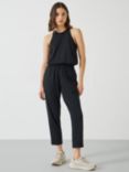 HUSH Racer Back Jersey Jumpsuit, Black