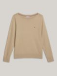 Tommy Hilfiger Adaptive Organic Cotton Blend Jumper, Beige