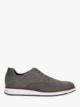 Dune Wide Fit Beko Perforated Nubuck Gibson Shoes, Grey