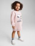 Mango Baby Snoopy Sweatshirt Dress, Light Pastel Purple