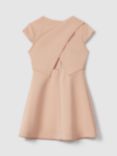 Reiss Kids' Clover Button Down Scuba Dress, Pink