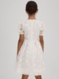 Reiss Kids' Emelie Floral Lace Occassion Dress, Ivory