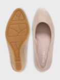 Hobbs Anna Espadrille Wedge Shoes, Dusky Pink