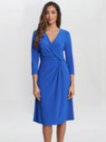 Gina Bacconi Twist Detail A-Line Jersey Dress