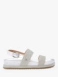 Carvela Gala Strap Flatform Sandals, Silver