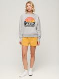 Superdry Travel Souvenir Loose Jumper, Flake Grey Marl