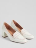 L.K.Bennett Holden Stitching Detail Court Shoes, Off White