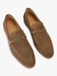 Kurt Geiger London Ali Suede Slip On Loafers, Natural Taupe