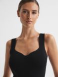 Reiss Dani Sweetheart Neck Knitted Top