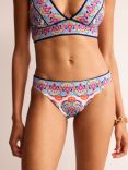 Boden Classic Mid-Rise Bikini Bottoms, Flora Stamp