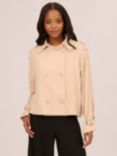 Adrianna Papell Cropped Trench Coat, Bamboo